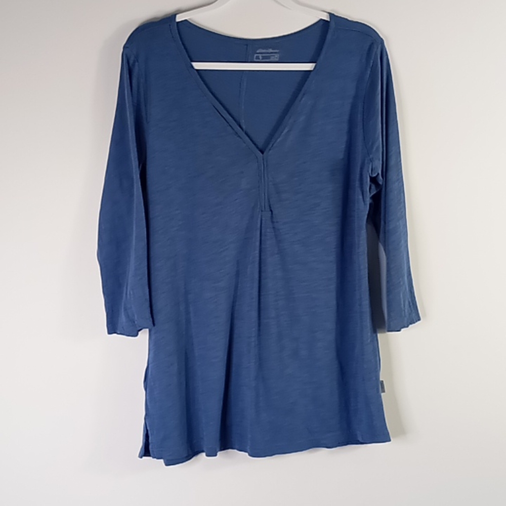 Eddie Bauer V-Neck Burnout Tshirt Size Medium